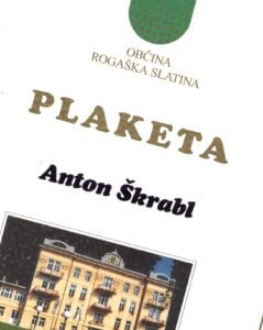 The award of the town community Rogaška Slatina in the year 2000